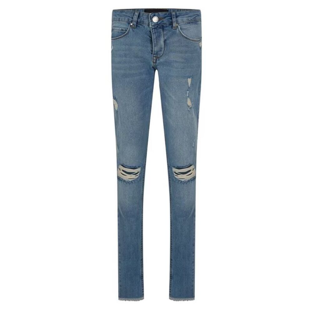 Criminal Damage Womens/Ladies Curtis Slim Jeans / Blue Wash